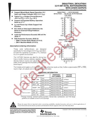 SN74LVTH541PW datasheet  